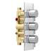Cruze 2 Outlet Shower System (Fixed Shower Head + Overflow Bath Filler) profile small image view 4 