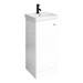 Cruze 400mm Curved Gloss White Vanity Unit profile small image view 3 