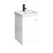 Cruze 400mm Curved Gloss White Wall Hung Vanity Unit profile small image view 3 