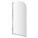 Cruze Hinged Curved Top Bath Screen (790 x 1400mm) profile small image view 2 