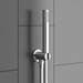 Cruze Modern Shower Package (Fixed Head, Round Handset + Overflow Bath Filler) profile small image view 3 