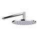 Cruze Round Shower Head with Wall Mounted 90 Degree Bend Arm - 200mm profile small image view 2 