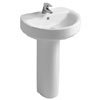Ideal Standard Connect Sphere 1TH Basin + Pedestal profile small image view 1 