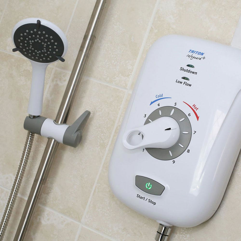 Triton Safeguard Electric Shower And Riser Victorian Uk