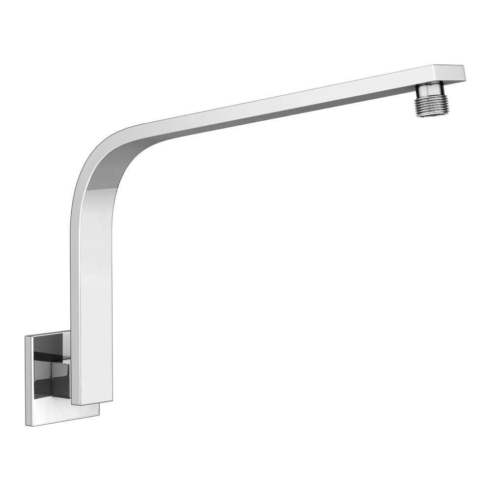 Milan Curved Wall Mounted Shower Arm Chrome Victorian Plumbing UK