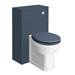 Chatsworth Traditional Blue Semi-Recessed Vanity Unit + Toilet Package profile small image view 3 