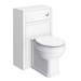 Chatsworth Traditional White Semi-Recessed Vanity Unit + Toilet Package profile small image view 3 