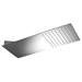 Milan Square Flat Fixed Shower Head (220 x 500mm) profile small image view 2 