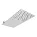 Milan Square Flat Fixed Shower Head (220 x 500mm) profile small image view 4 