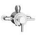 Orion Modern Twin Exposed Thermostatic Shower Valve + Rigid Riser profile small image view 2 