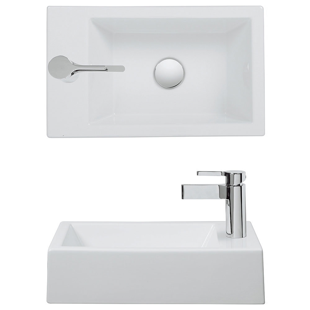 Bauhaus Barolo 50 1 Tap Hole Countertop Basin 500 x 300mm
