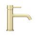 Arezzo Round Brushed Brass Basin Mono Mixer Tap profile small image view 4 
