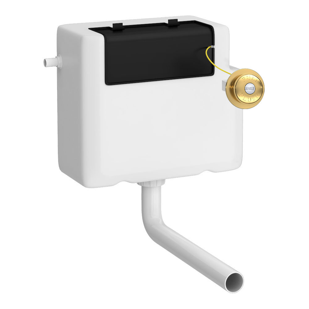 Chatsworth Traditional Dual Flush Concealed Cistern Brushed Brass