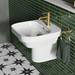 Britton Bathrooms Curve2 550mm 1TH Basin with Semi Pedestal profile small image view 3 