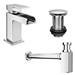 Cubetto Wall Hung Basin with Tap Package - 1 Tap Hole profile small image view 2 
