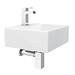 Cubetto Wall Hung Basin with Tap Package - 1 Tap Hole profile small image view 3 