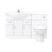Cove 1320mm Vanity Unit Suite + Tap (High Gloss White - Depth 330mm) profile small image view 5 