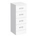 Cove White Gloss Double Basin Vanity + Drawer Combination Unit profile small image view 3 