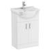 Cove White Gloss Double Basin Vanity + Drawer Combination Unit profile small image view 4 