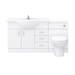 Cove 1520mm Vanity Unit Bathroom Suite (High Gloss White - Depth 330mm) profile small image view 5 