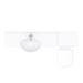 Cove 1700mm Vanity Unit Suite + Tap (High Gloss White - Depth 330mm) profile small image view 6 