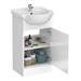 Cove White 450mm Vanity Unit (Flat Packed) profile small image view 2 