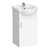 Cove White 450mm Vanity Unit (Flat Packed) profile small image view 1 