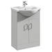 Cove 1050mm Light Grey Vanity Unit Cloakroom Suite profile small image view 2 