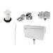 Cove Exposed Urinal Pack with 1 x 500mm Urinal Bowl + Plastic Cistern profile small image view 3 