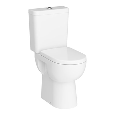 Cove Comfort Height Close Coupled Toilet + Soft Close Seat