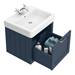 Chatsworth Wall Hung Blue Vanity with Chrome Handle & Low Level Toilet profile small image view 3 