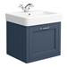Chatsworth Wall Hung Blue Vanity with Chrome Handle & Low Level Toilet profile small image view 4 