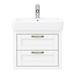 Chatsworth Traditional White 560mm 2 Drawer Wall Hung Vanity profile small image view 4 