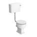 Chatsworth Wall Hung White Vanity with Brass Handle & Low Level Toilet profile small image view 5 