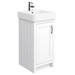 Chatsworth Traditional White Cloakroom Suite (Vanity Unit + Close Coupled Toilet) profile small image view 2 