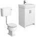 Chatsworth White 4-Piece Low Level Bathroom Suite profile small image view 4 