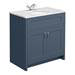 Chatsworth White Marble 810mm Traditional Blue Vanity Unit + Toilet Package profile small image view 2 