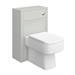 Chatsworth White Marble 810mm Traditional Grey Vanity Unit + Toilet Package profile small image view 2 