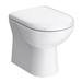 Nuie Cubix Gloss White Vanity Unit with Concealed Cistern, D-Shaped BTW Pan & Soft Close Seat profile small image view 3 
