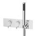 Cruze Round Shower System (200mm Fixed Head, Handset + Integrated Parking Bracket) profile small image view 4 