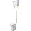 Carlton Gold High Level Traditional Toilet (WC, Cistern + Pan) profile small image view 1 