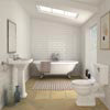 Carlton Traditional Double Ended Roll Top Bathroom Suite profile small image view 1 