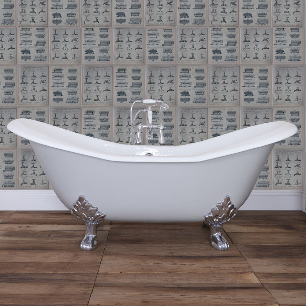 JIG Banburgh Large Cast Iron Roll Top Bath | At Victorian Plumbing