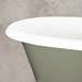 JIG Cartmel Cast Iron Roll Top Bath (1850x800mm) with White Feet profile small image view 3 