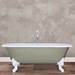 JIG Cartmel Cast Iron Roll Top Bath (1850x800mm) with White Feet profile small image view 5 