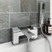 Cast Bath Shower Mixer Tap with Shower Kit - Chrome profile small image view 2 