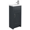 Chatsworth Traditional Graphite Small Vanity - 400mm Wide profile small image view 1 