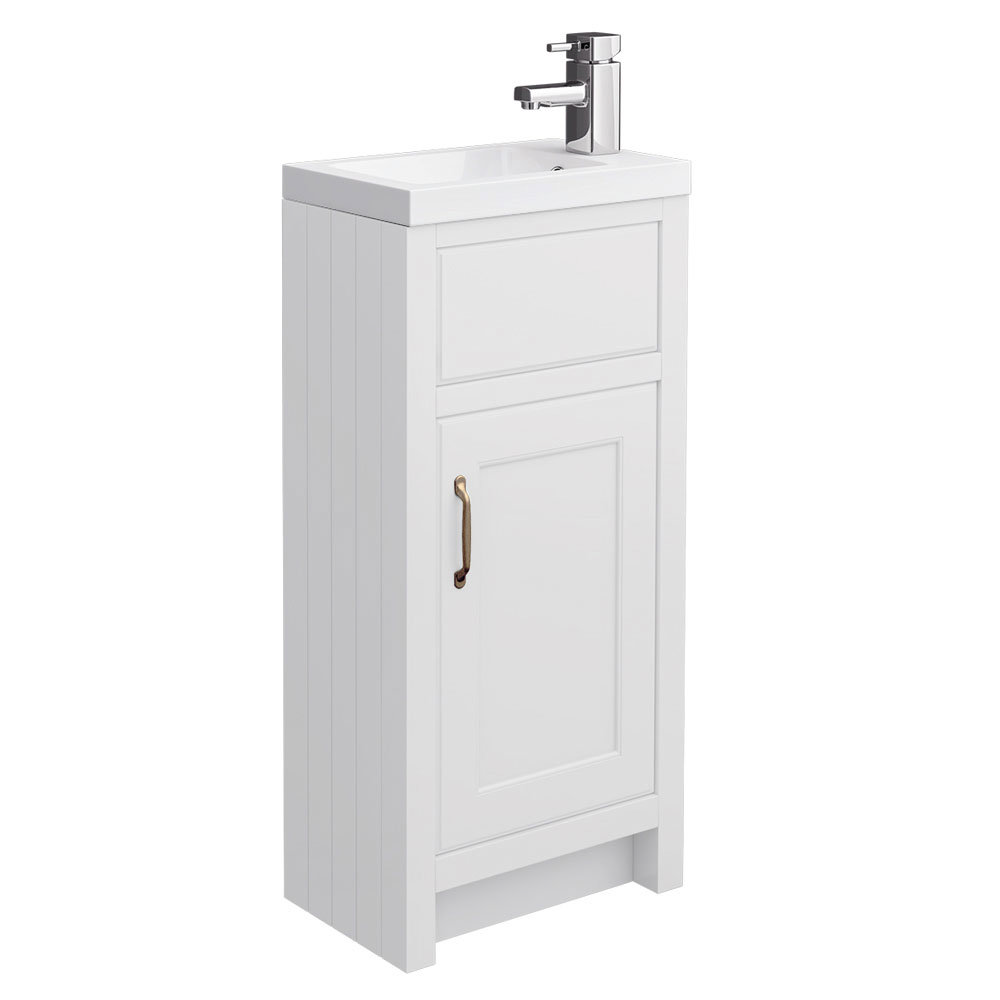 Chatsworth Traditional Small Vanity White Victorian Plumbing