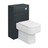 Chatsworth 500mm Traditional Graphite Toilet Unit Only profile small image view 1 