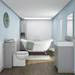 Chatsworth Traditional 500mm Grey Toilet Unit + Pan profile small image view 2 